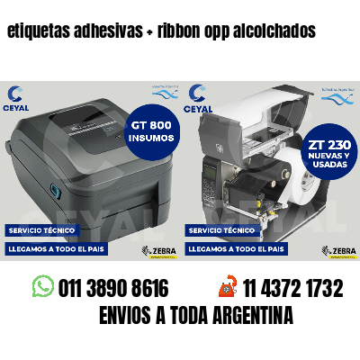 etiquetas adhesivas   ribbon opp alcolchados