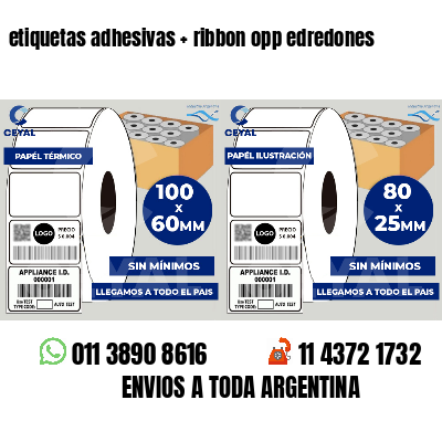 etiquetas adhesivas   ribbon opp edredones