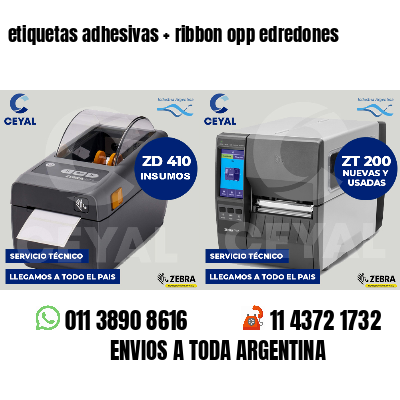 etiquetas adhesivas   ribbon opp edredones