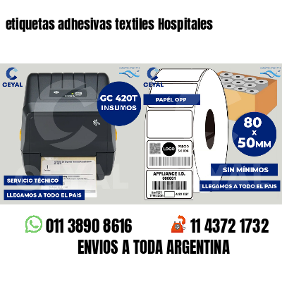 etiquetas adhesivas textiles Hospitales