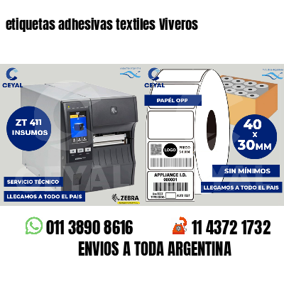 etiquetas adhesivas textiles Viveros