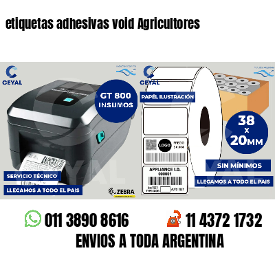 etiquetas adhesivas void Agricultores