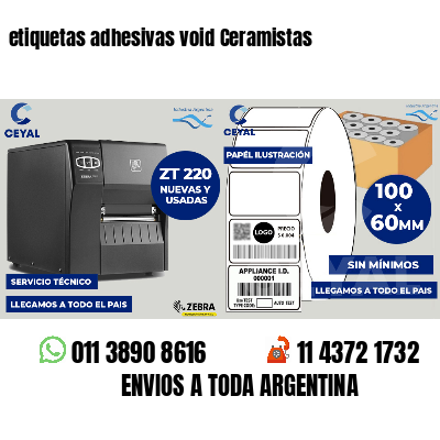 etiquetas adhesivas void Ceramistas