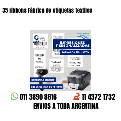 35 ribbons Fábrica de etiquetas textiles