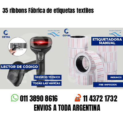 35 ribbons Fábrica de etiquetas textiles
