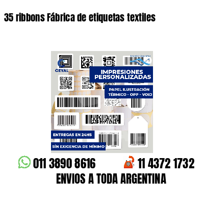 35 ribbons Fábrica de etiquetas textiles