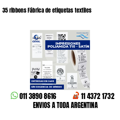 35 ribbons Fábrica de etiquetas textiles