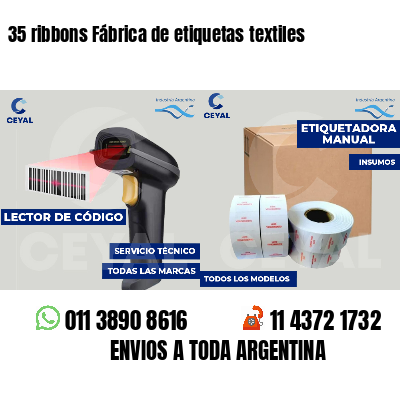 35 ribbons Fábrica de etiquetas textiles