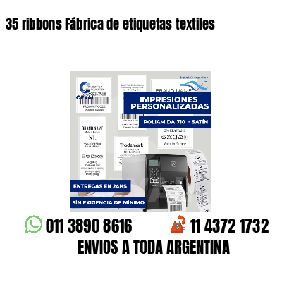 35 ribbons Fábrica de etiquetas textiles