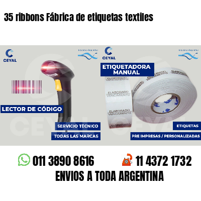 35 ribbons Fábrica de etiquetas textiles
