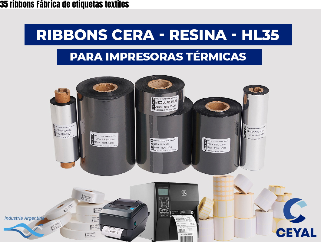 35 ribbons Fábrica de etiquetas textiles