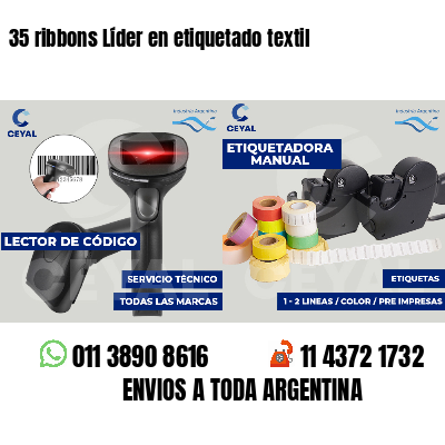 35 ribbons Líder en etiquetado textil