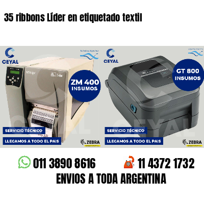 35 ribbons Líder en etiquetado textil