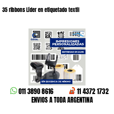 35 ribbons Líder en etiquetado textil