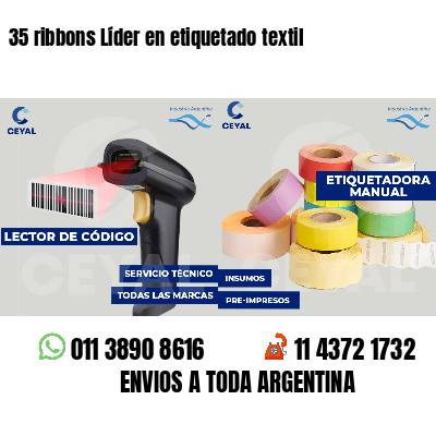 35 ribbons Líder en etiquetado textil