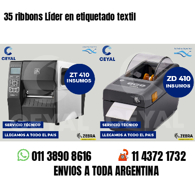 35 ribbons Líder en etiquetado textil