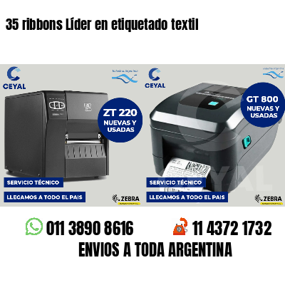 35 ribbons Líder en etiquetado textil