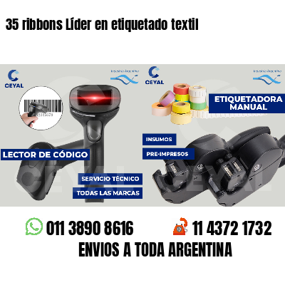 35 ribbons Líder en etiquetado textil