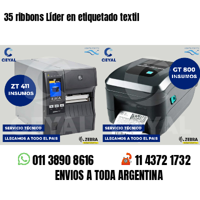 35 ribbons Líder en etiquetado textil