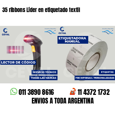 35 ribbons Líder en etiquetado textil