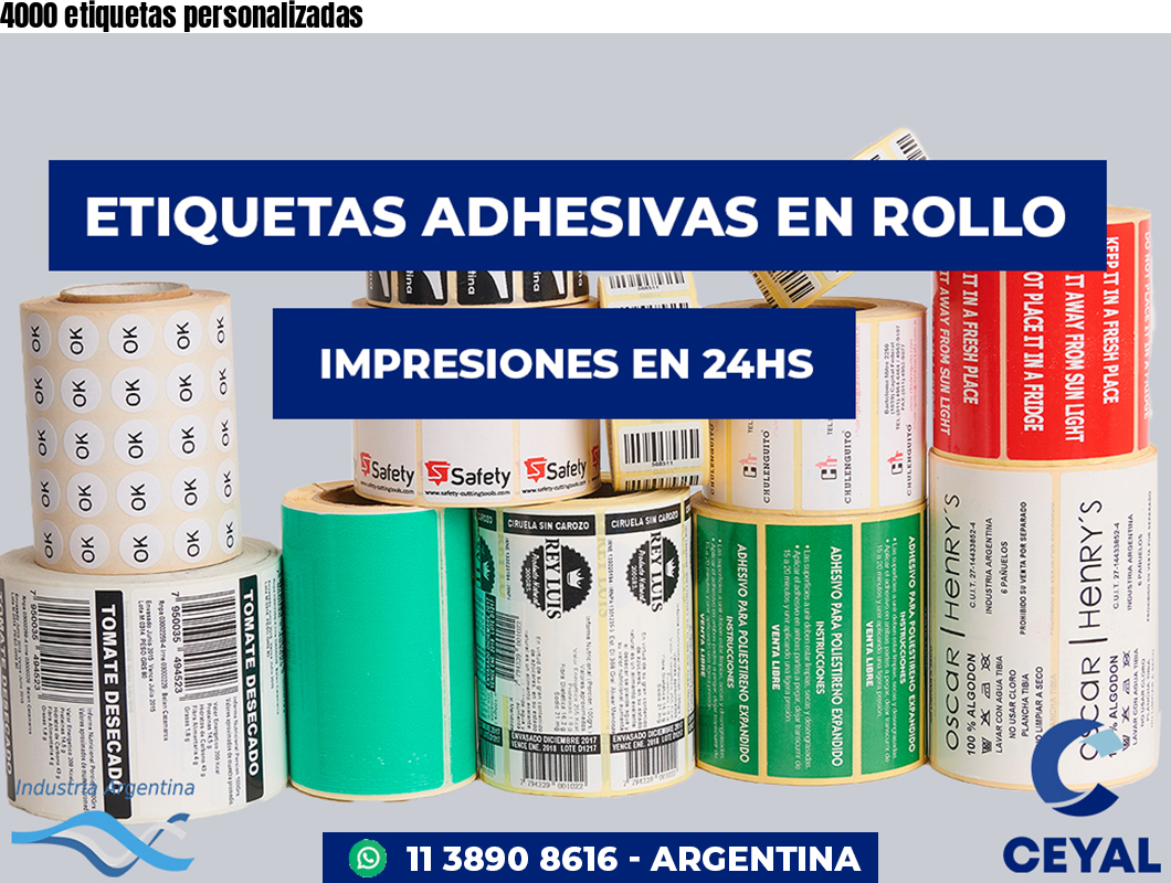 4000 etiquetas personalizadas