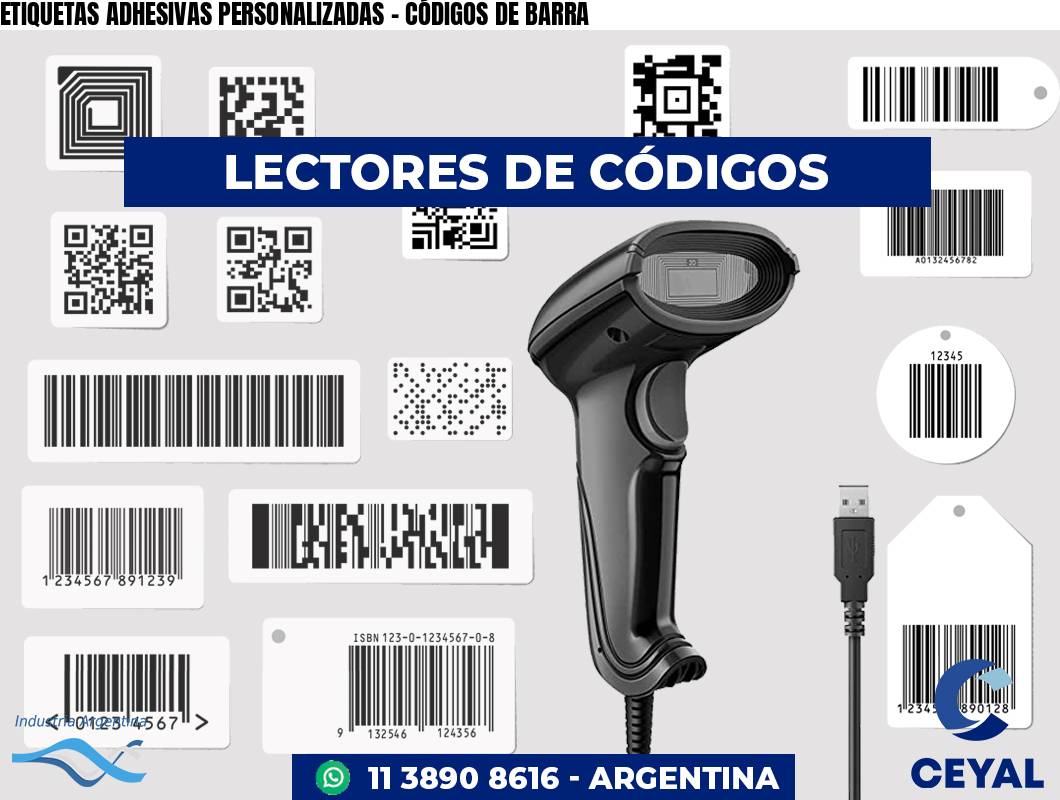 ETIQUETAS ADHESIVAS PERSONALIZADAS - CÓDIGOS DE BARRA