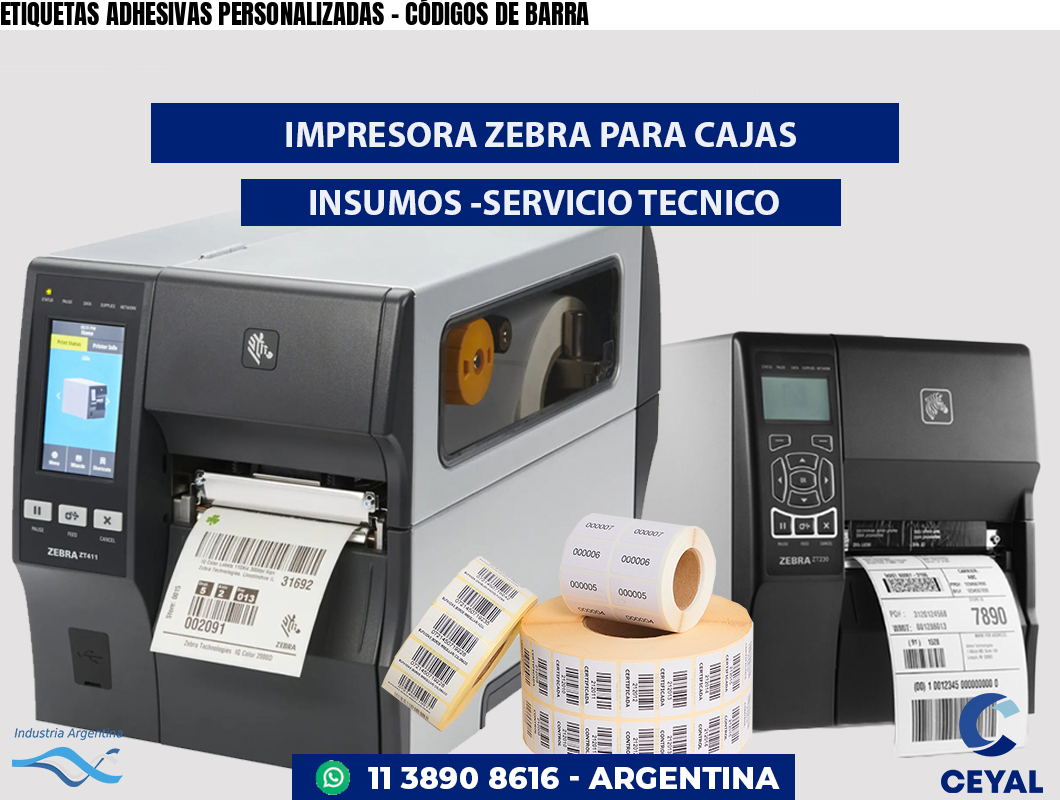 ETIQUETAS ADHESIVAS PERSONALIZADAS - CÓDIGOS DE BARRA