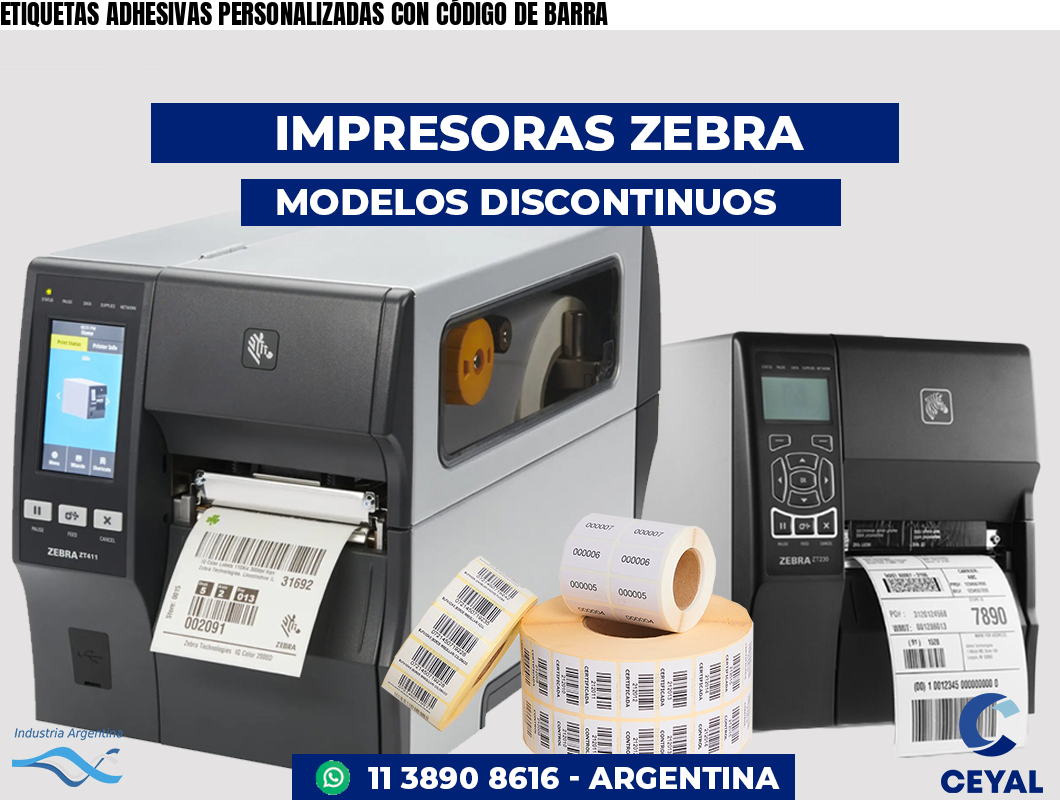 ETIQUETAS ADHESIVAS PERSONALIZADAS CON CÓDIGO DE BARRA