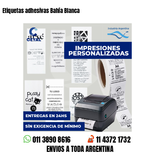 Etiquetas adhesivas Bahía Blanca
