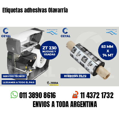 Etiquetas adhesivas Olavarría