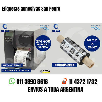 Etiquetas adhesivas San Pedro