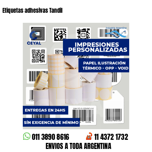 Etiquetas adhesivas Tandil