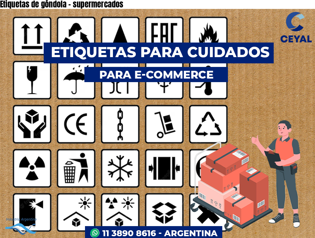 Etiquetas de góndola – supermercados