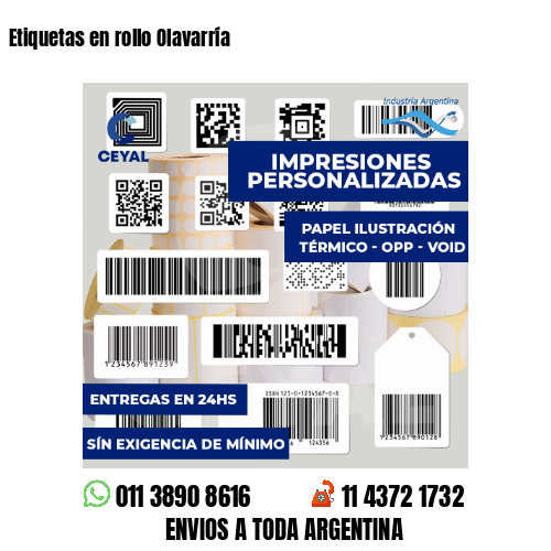 Etiquetas en rollo Olavarría
