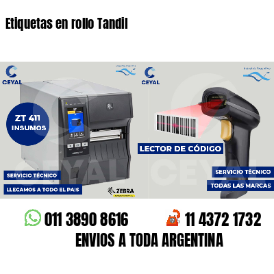 Etiquetas en rollo Tandil