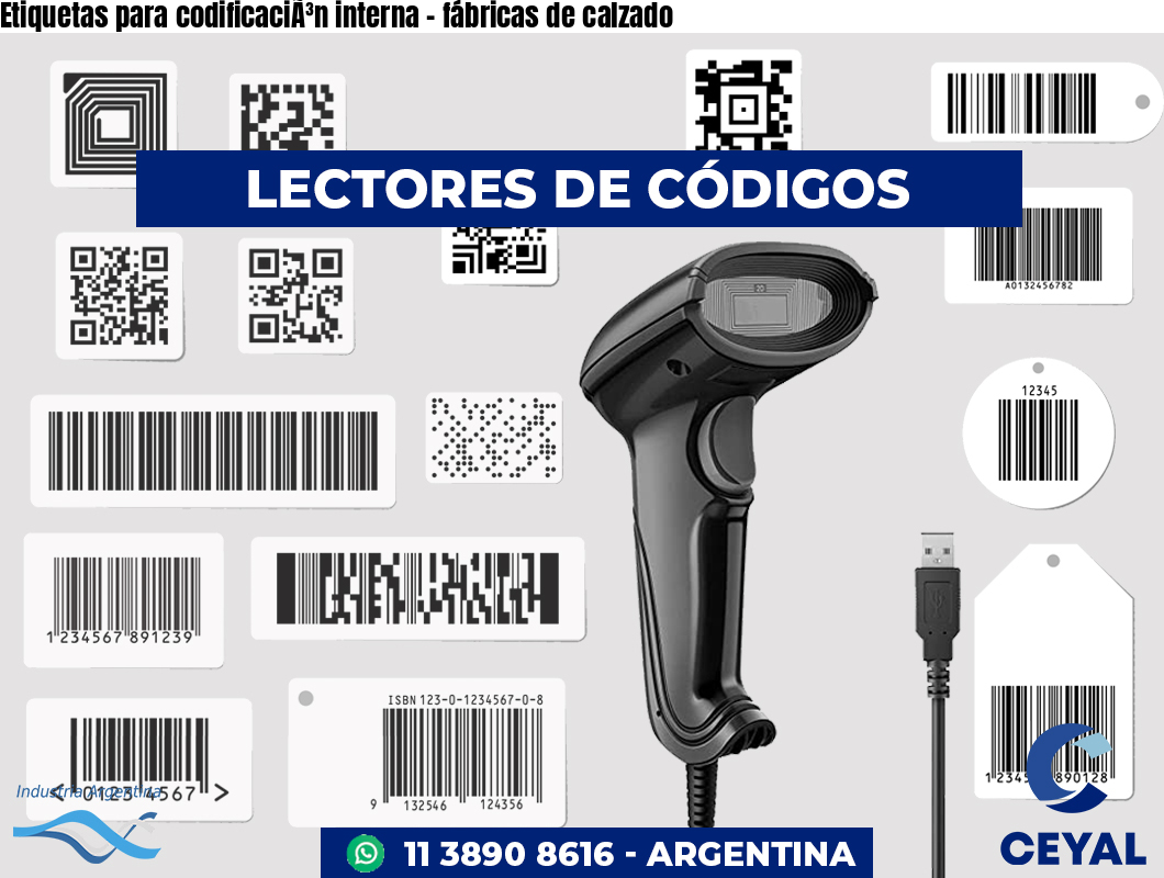 Etiquetas para codificaciÃ³n interna - fábricas de calzado