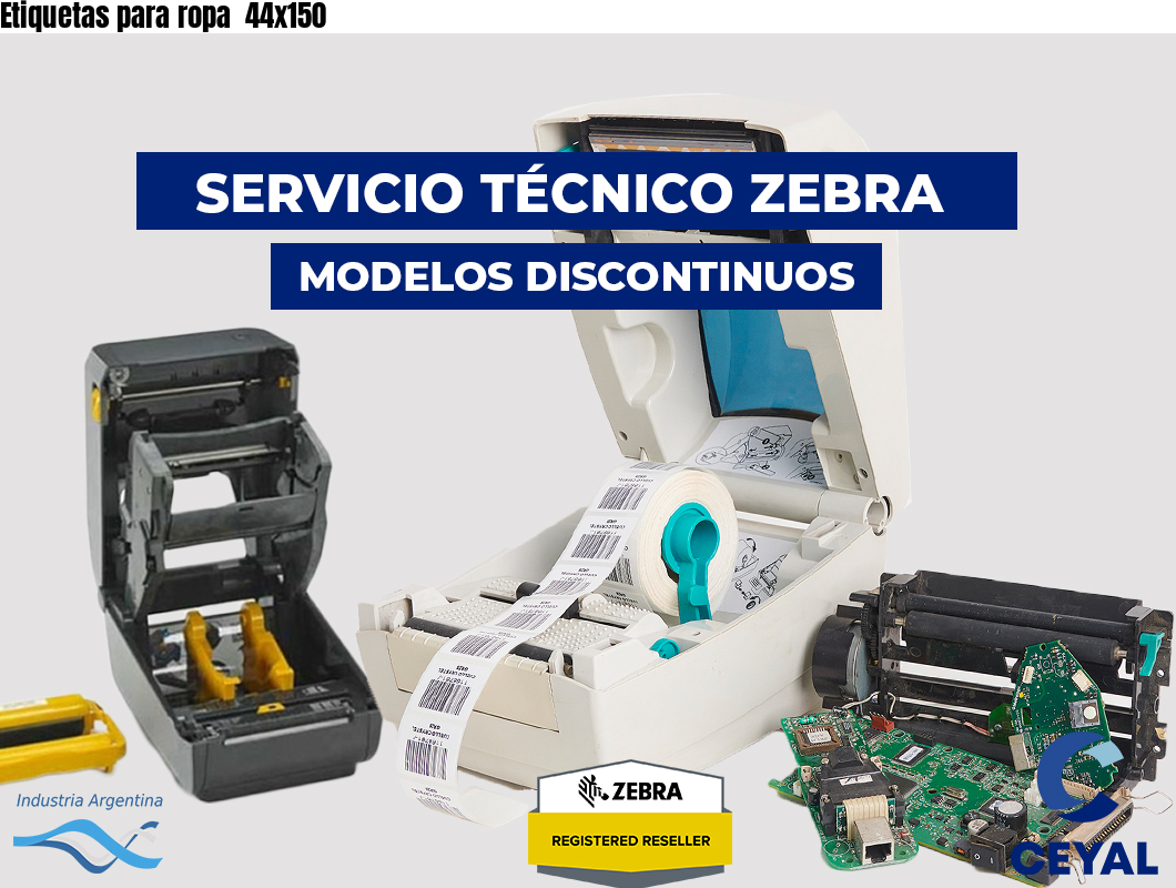 Etiquetas para ropa  44x150