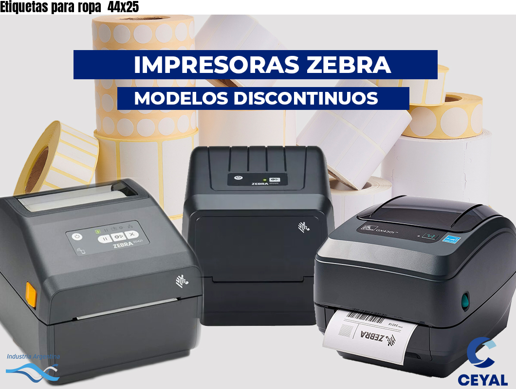 Etiquetas para ropa  44x25
