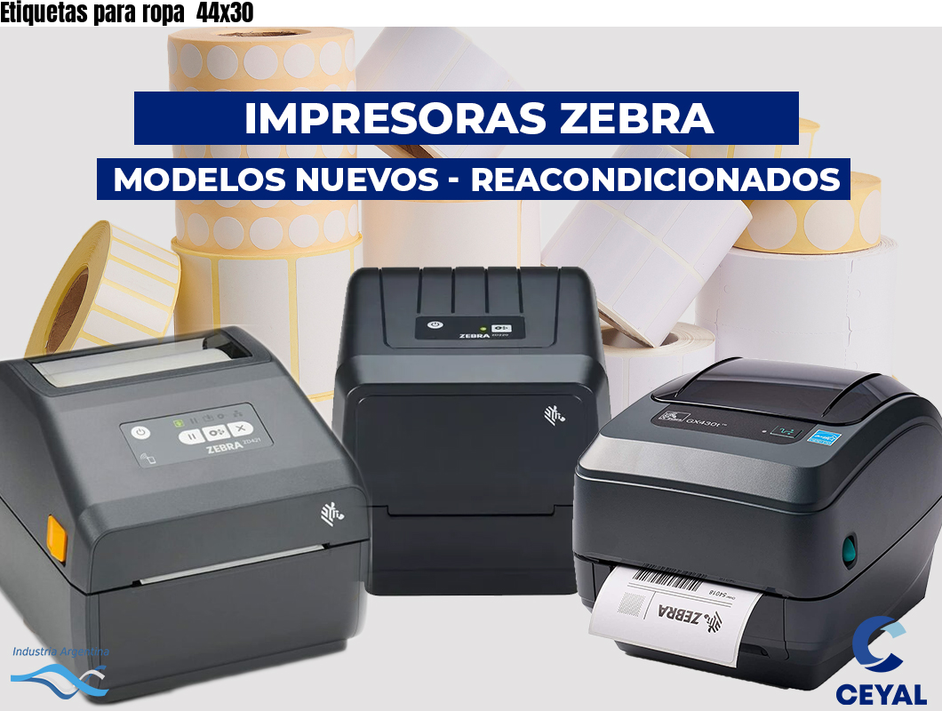 Etiquetas para ropa  44x30