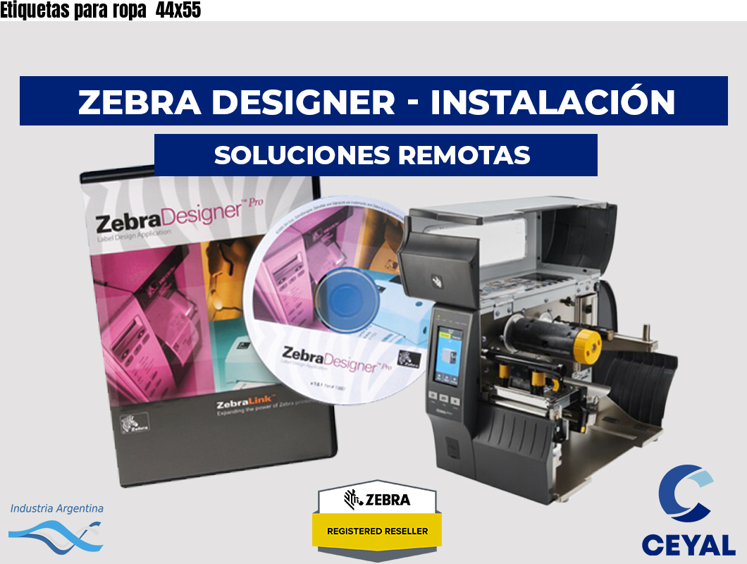 Etiquetas para ropa  44x55