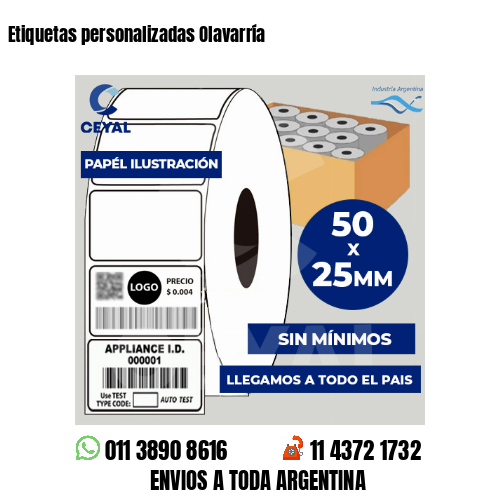 Etiquetas personalizadas Olavarría
