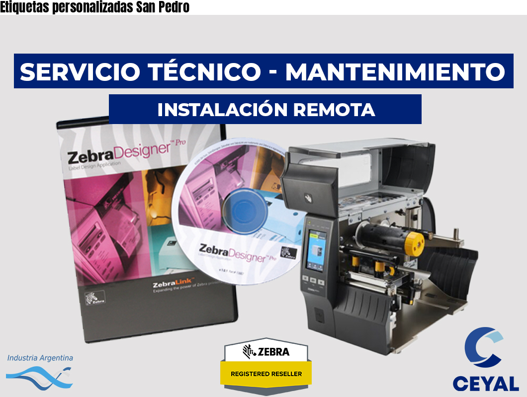 Etiquetas personalizadas San Pedro