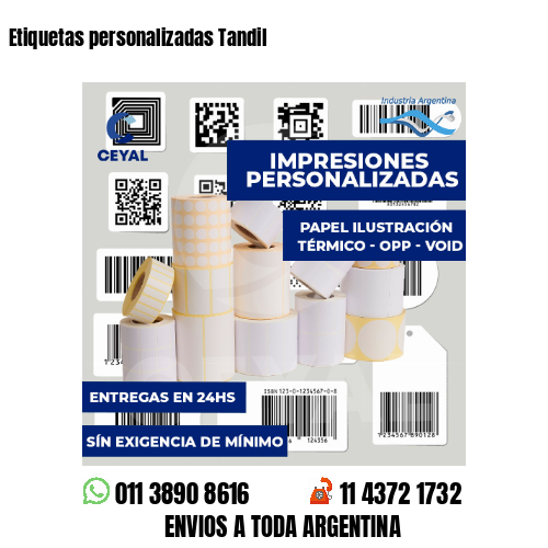 Etiquetas personalizadas Tandil