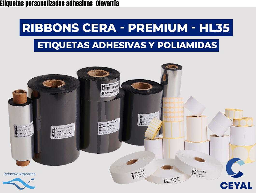 Etiquetas personalizadas adhesivas  Olavarría