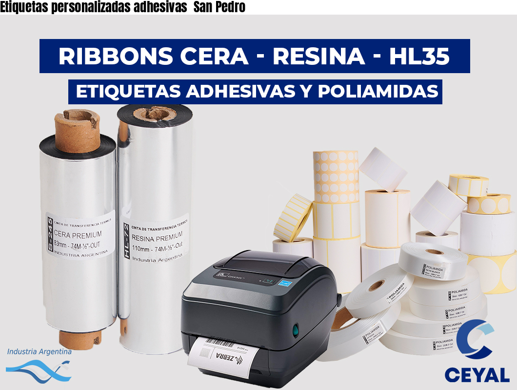 Etiquetas personalizadas adhesivas  San Pedro