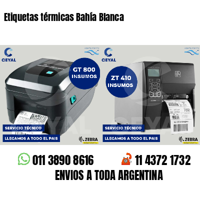 Etiquetas térmicas Bahía Blanca