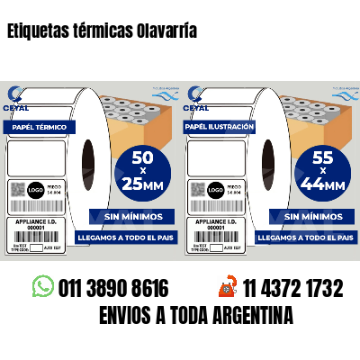 Etiquetas térmicas Olavarría