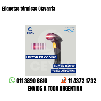 Etiquetas térmicas Olavarría