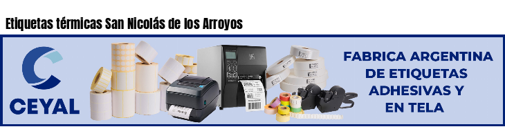 Etiquetas térmicas San Nicolás de los Arroyos