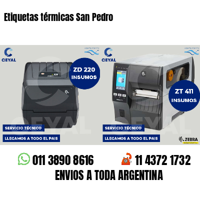 Etiquetas térmicas San Pedro